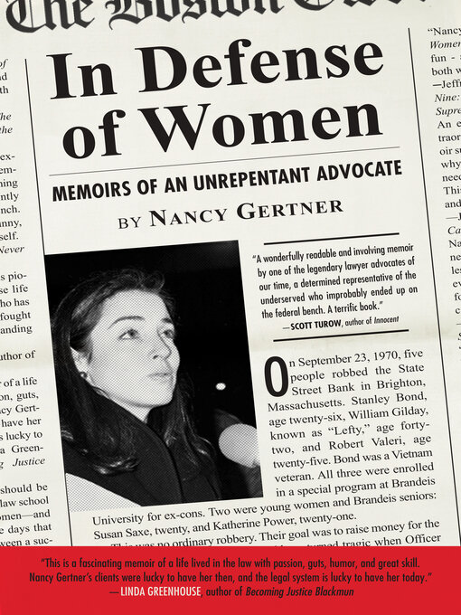 Title details for In Defense of Women by Nancy Gertner - Available